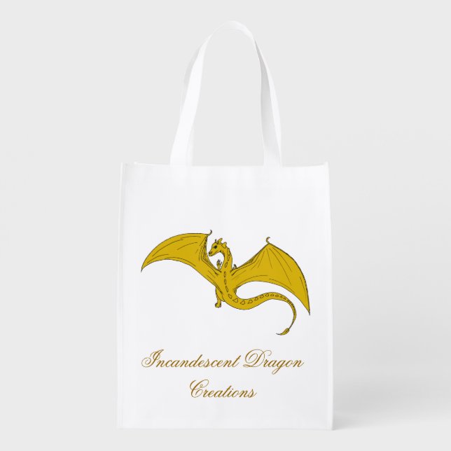 Incandescent Dragon Creations Gold dragon bag 2 (Back)