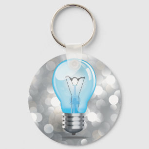 Incandescent light bulb keychain