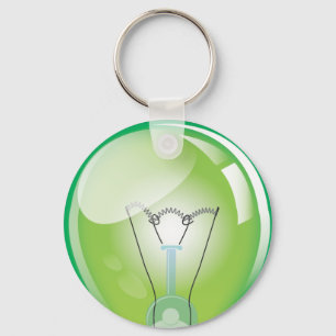 Incandescent light bulb keychain