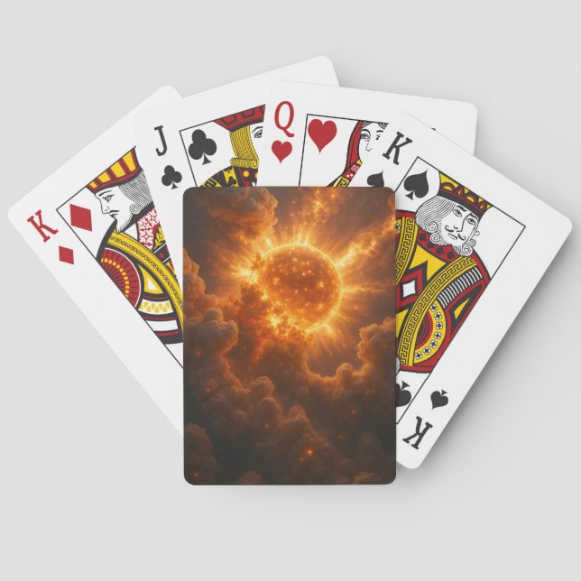 Incandescent Sun Poker Cards (Back)