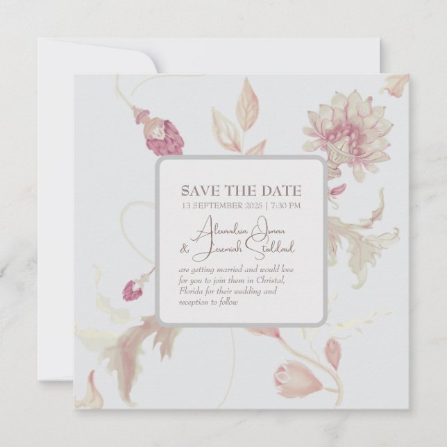 Incantation Flat Save The Date Card (Front)