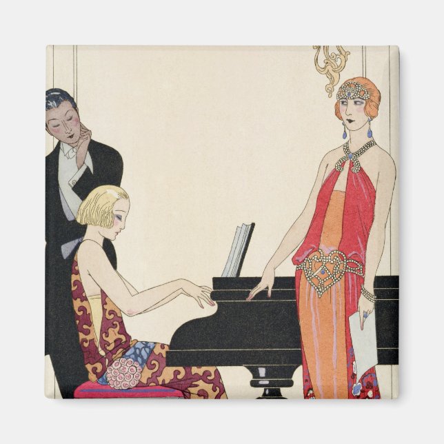 Incantation, illustration for 'Gazette du Bon Ton' Magnet (Front)