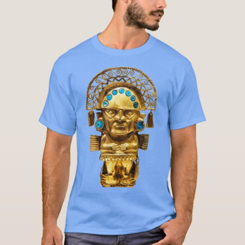 Incas golden statue of Chimu T_Shirt