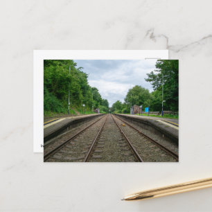 Ince and Elton Railway Station Postcard