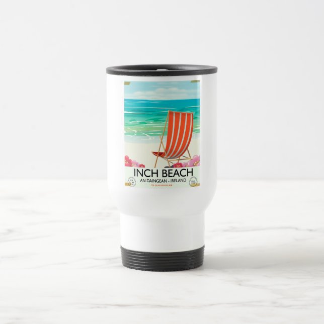 Inch Beach, An Daingean - ireland travel poster Mug (Center)