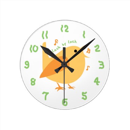 Inch by Inch Bird and Inch Worm Wall Clock