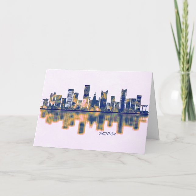 Incheon Skyline Holiday Card (Front)