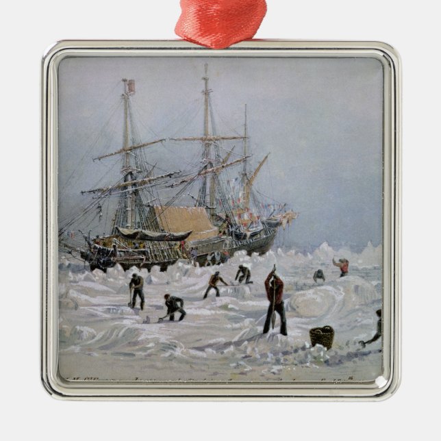Incidents on a Trading Journey: HMS Terror Metal Ornament (Front)