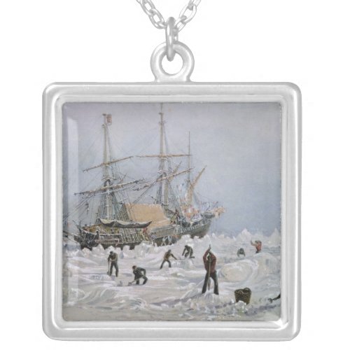 Incidents on a Trading Journey HMS Terror Silver Plated Necklace