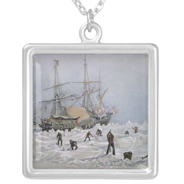 Incidents on a Trading Journey: HMS Terror Silver Plated Necklace (Front)