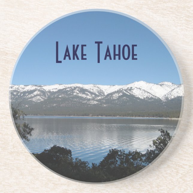 Incline Village, North Shore Lake Tahoe Sandstone Coaster (Front)