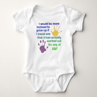 Inclined To Grow Up Funny Creeper Romper