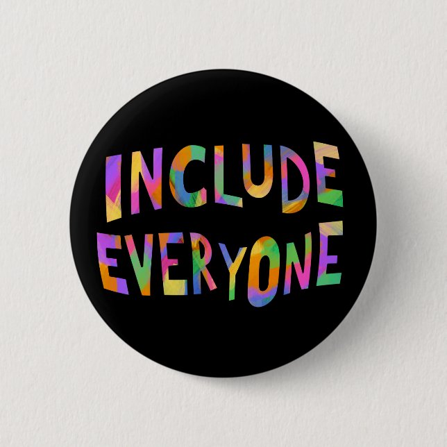 Include Everyone Typography Neurodiversity Button (Front)