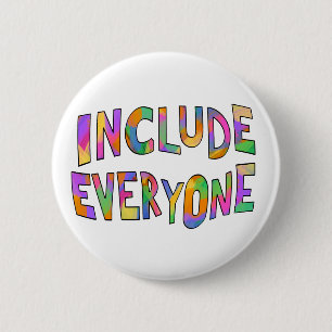 Include Everyone Typography Neurodiversity White Button