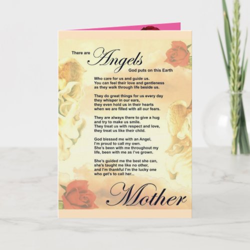 Included Mothers Day Card Standard white envelopes