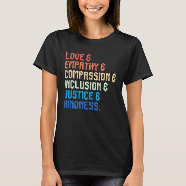 Inclusion Compassion People with Disabilities Awar T-Shirt (Front)
