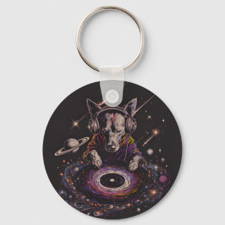 Inclusion Cosmic Paws Design Keychain