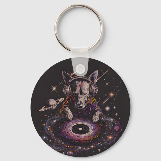 Inclusion Cosmic Paws Design Keychain (Front)