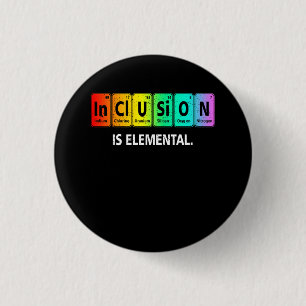 Inclusion Elemental Lgbt Flag Les Gay Bi Trans Pri Button