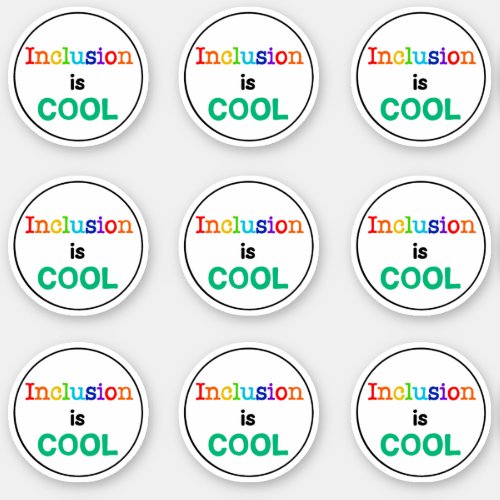 Inclusion is COOL Neurodiversity Awareness Pack Sticker