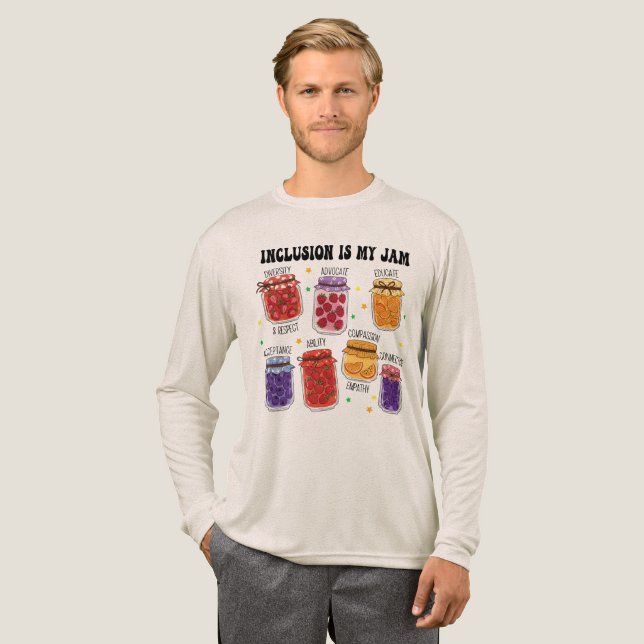 Inclusion is my Jam Funny Tri-Blend Shirt (Full Front)