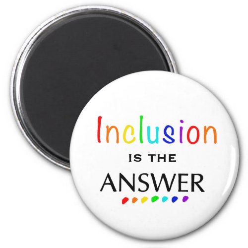 Inclusion is the Answer _ Neurodiversity Awareness Magnet