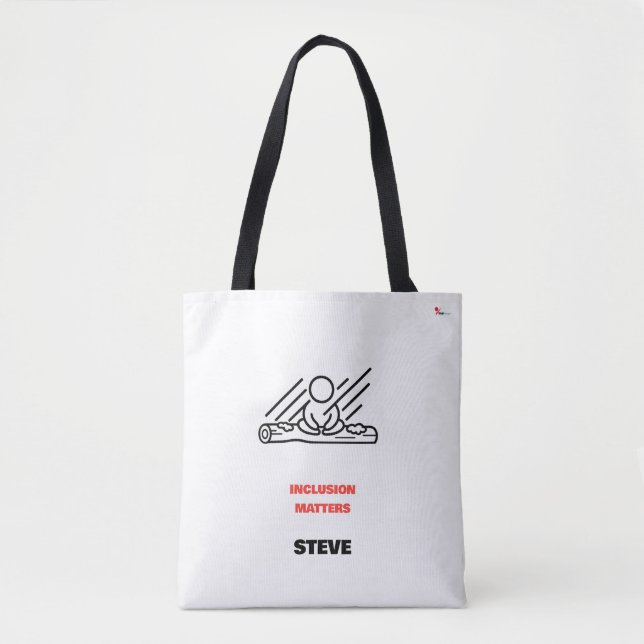 Inclusion Matters Disability Pride Personalized  Tote Bag (Front)
