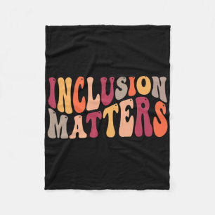 Inclusion Problems Special Education Autism Awaren Fleece Blanket