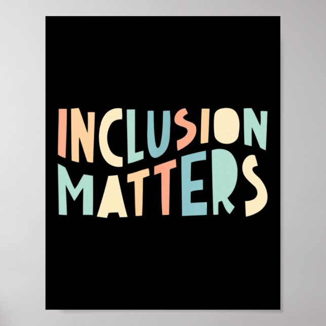 Inclusion Problems Special Education Autism Awaren Poster (Front)