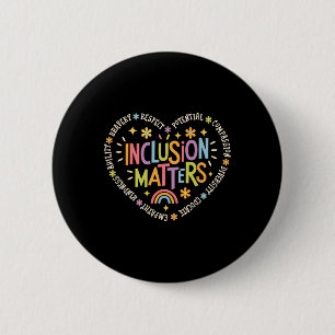Inclusion Problems Special Education Teacher Autis Button