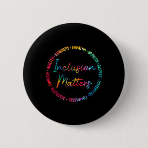 Inclusion Problems Tie Dye Autism Awareness Sped T Button