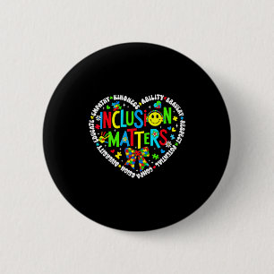 Inclusion special education teacher autism button