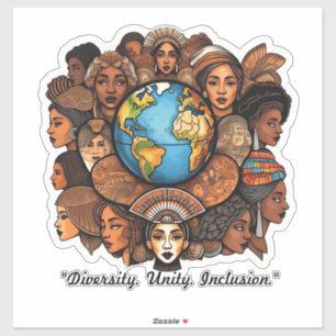 "Inclusion Through Art" Sticker