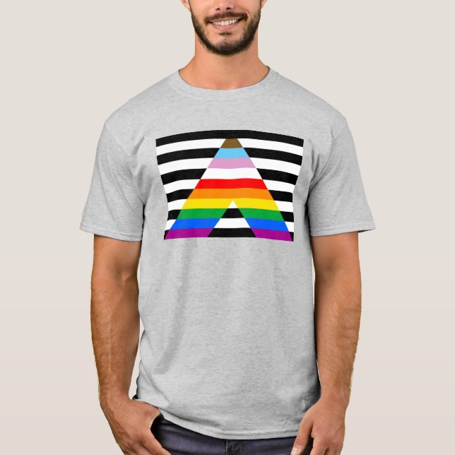 Inclusive Ally Pride Flag T-Shirt (Front)