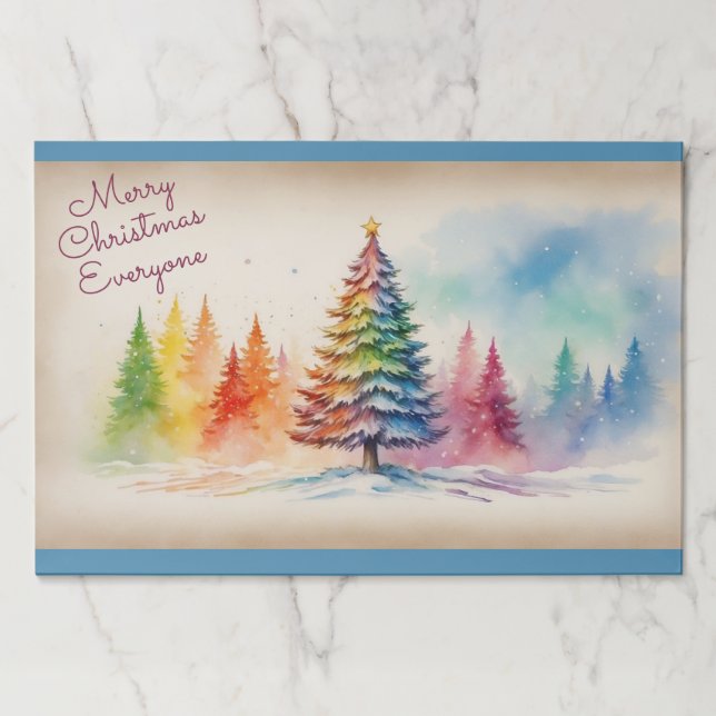 Inclusive Christmas Paper Placemats 25 per Pad (Front)