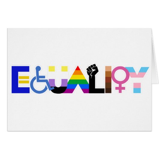 Inclusive Equality Flag Cards (Front Horizontal)