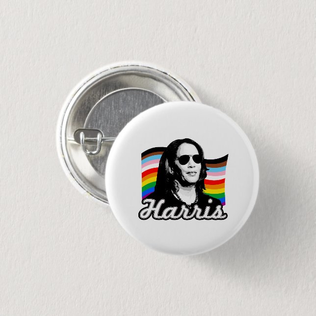 Inclusive Harris Flag Button (Front & Back)
