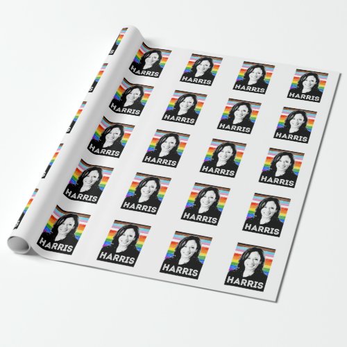 Inclusive Harris Pride Poster Wrapping Paper