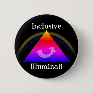 Inclusive Illuminati Pinback Button