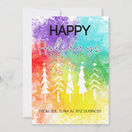 Inclusive LGBTQ Friendly Business Holiday Card