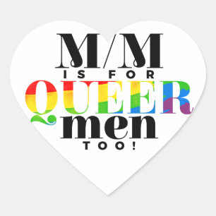Inclusive M/M Heart Stickers