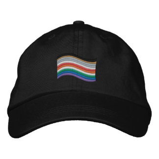 Inclusive Pride Flag Embroidered Baseball Cap