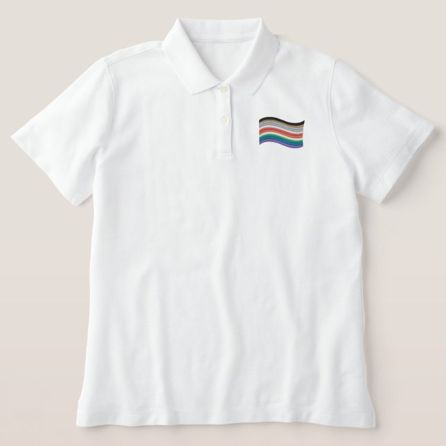 Inclusive Pride Flag Embroidered Shirt (Design Front)