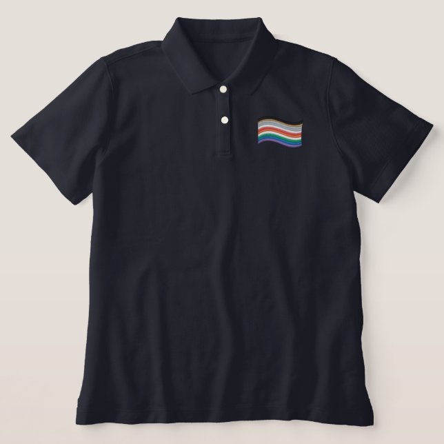 Inclusive Pride Flag Embroidered Shirt (Design Front)