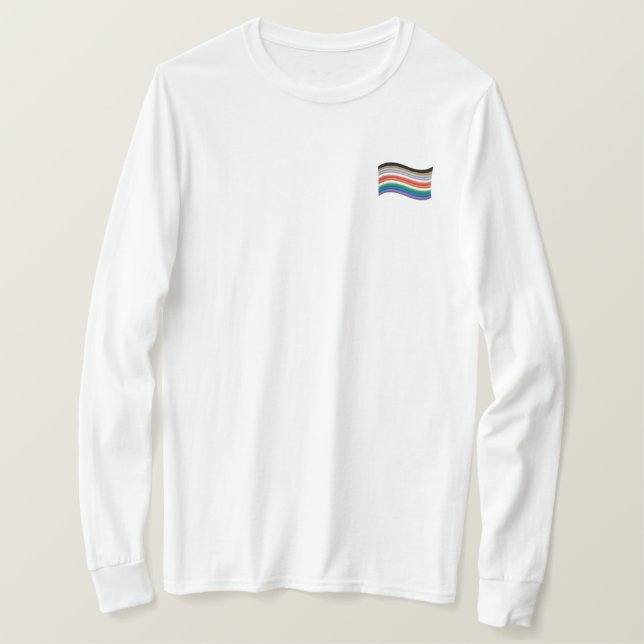 Inclusive Pride Flag Embroidered Shirt (Design Front)