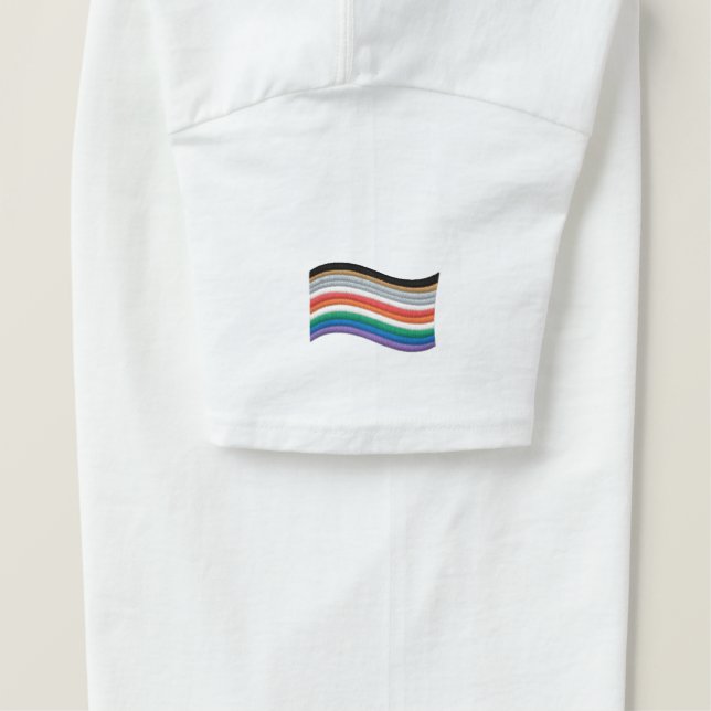 Inclusive Pride Flag Embroidered T-Shirt (Design Right)