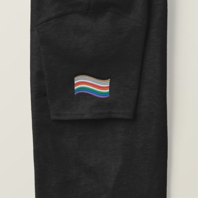 Inclusive Pride Flag Embroidered T-Shirt (Design Right)