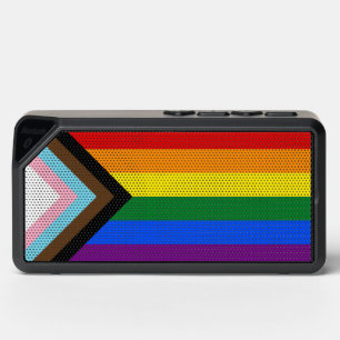 Inclusive Progress Gay Pride flag LGBTQ Bluetooth Speaker