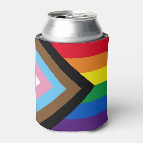 Inclusive rainbow Lgbtq gay diversity flag Can Cooler