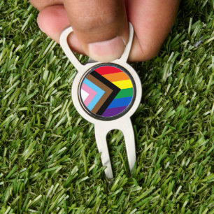 Inclusive rainbow Lgbtq gay diversity flag Divot Tool